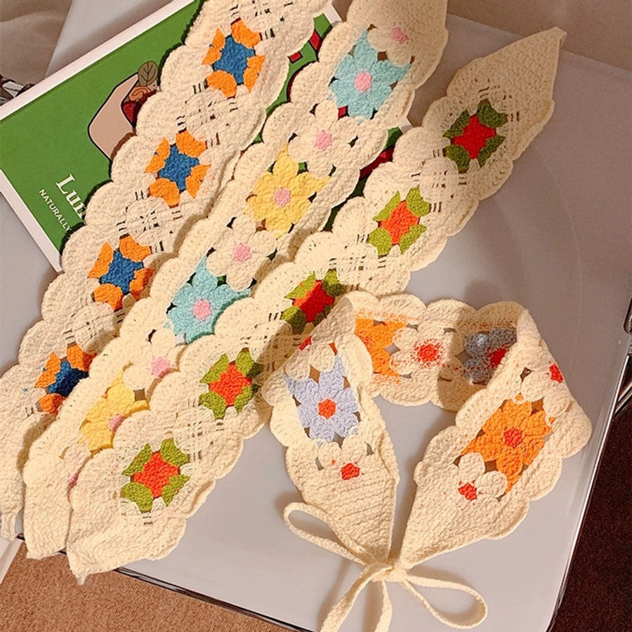 Women's Pastoral Flower Cotton Polyester Flowers Hollow Out Hair Band