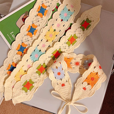 Women's Pastoral Flower Cotton Polyester Flowers Hollow Out Hair Band