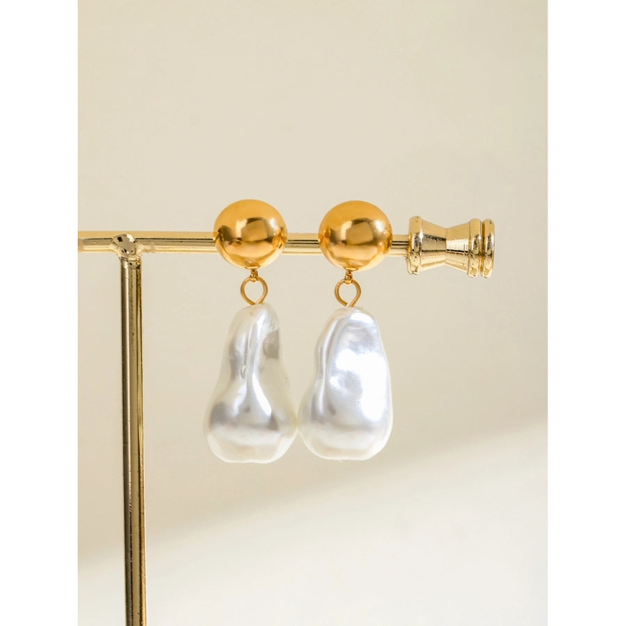 1 Pair Simple Style Classic Style Geometric 304 Stainless Steel Drop Earrings