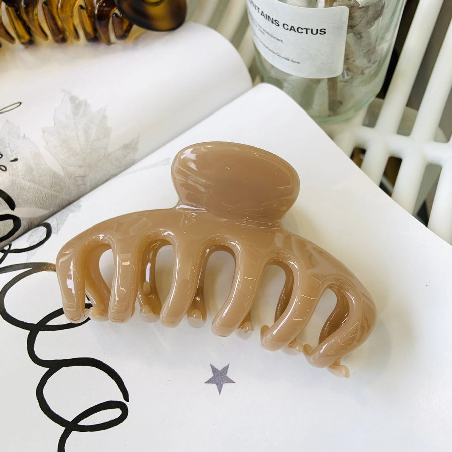 Women's Simple Style Color Block Acetic acid sheets Polishing Hair Claws