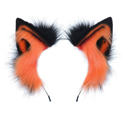 Halloween Props Spot Holy Beast Spirit Hair Accessories Japanese cosplay Accessories Simulation Beast Ear Plush Headwear