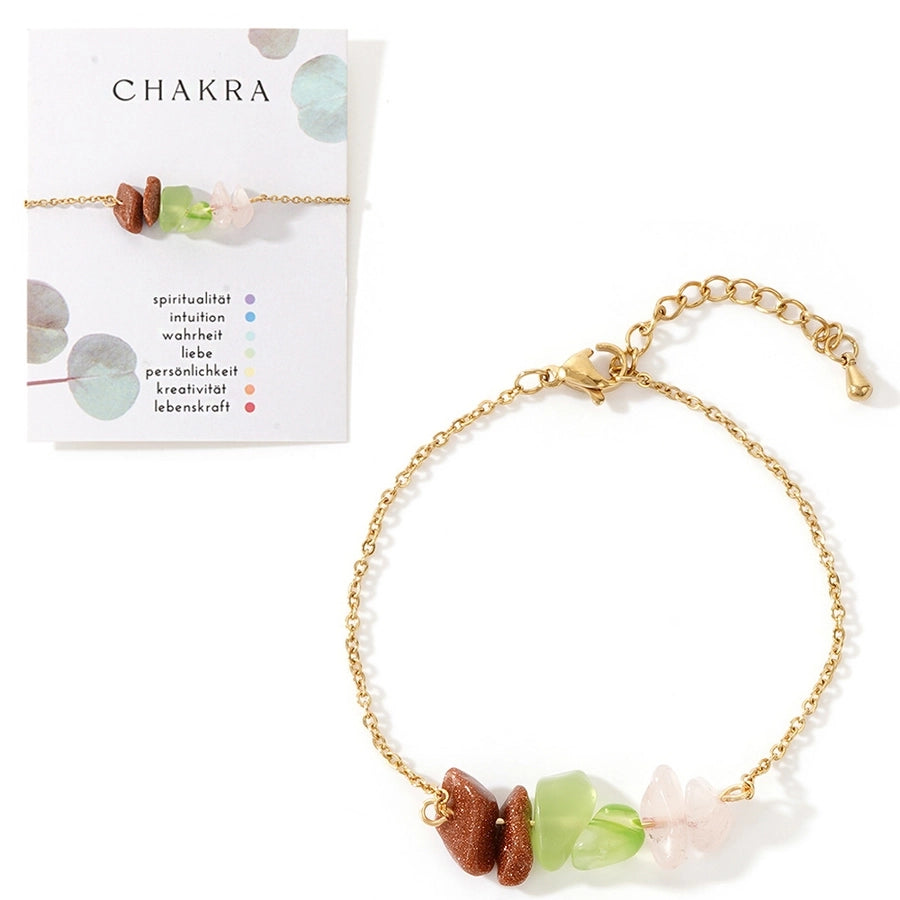 Semi-precious stone Copper Handmade Geometric Bracelets