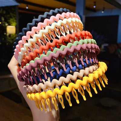 kid's korean style stripe waves arylic stoving varnish