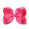 sweet simple style solid color bow knot ribbed band handmade hair clip
