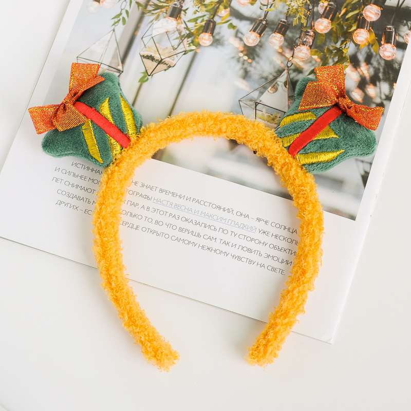 Christmas Fashion Women'S Antlers Flocking Handmade Hair Band
