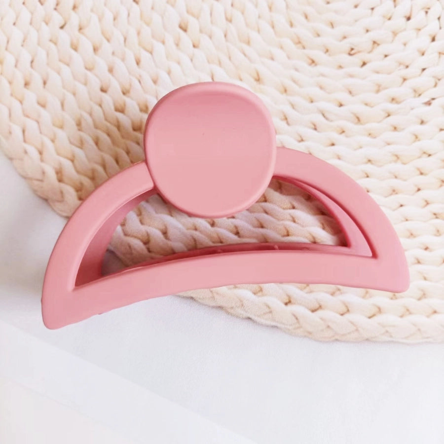 Milk Tea Color Grab Clip  Girl's Hair Grab Head Shark Clip Summer Hair Clip Hair Accessories