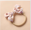 fashion bow floral nylon soft infant baby headband