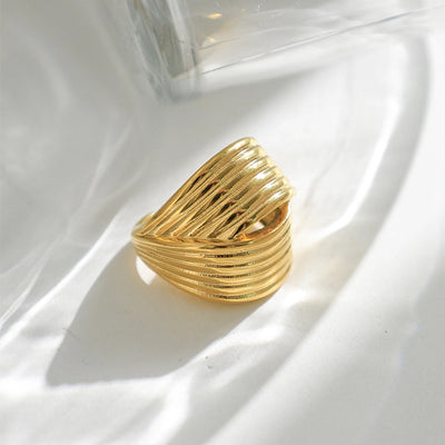 Jewelry Casual Simple Style Round 304 Stainless Steel Plating Open Rings