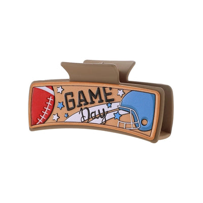 Women's Casual Preppy Style Simple Style Letter Rugby Pu Leather Hair Claws