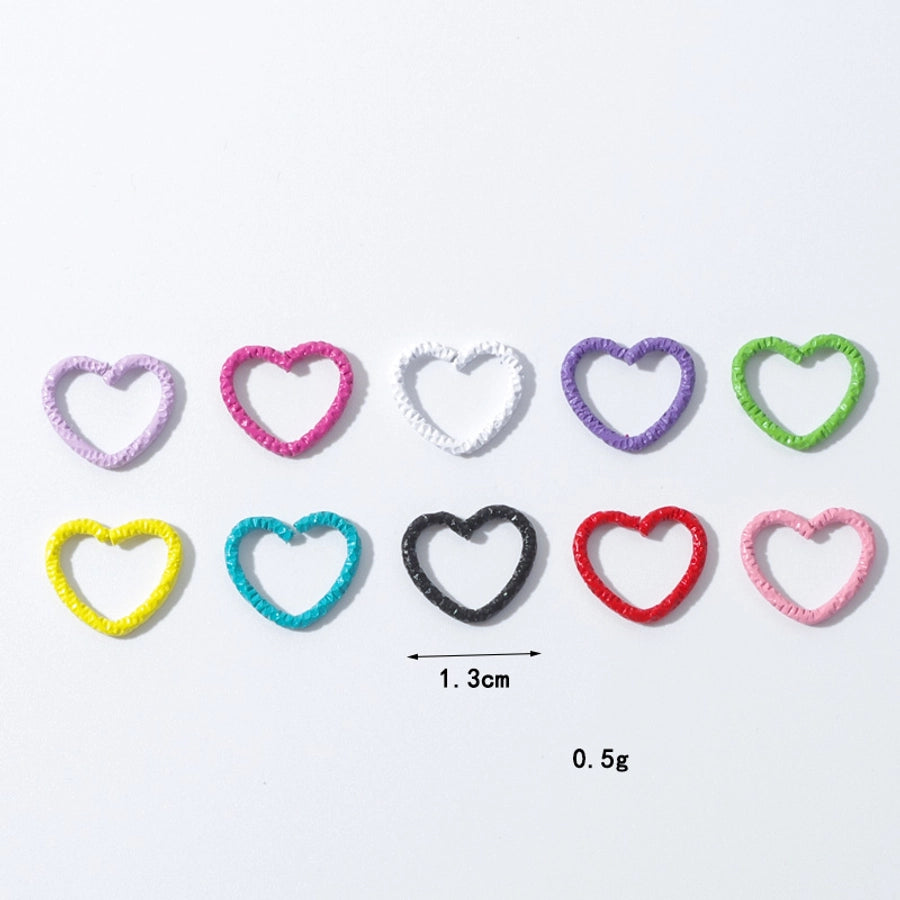 Women's Cute Heart Shape Flower Alloy Heart Flowers hair buckle