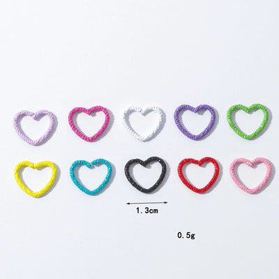 Women's Cute Heart Shape Flower Alloy Heart Flowers hair buckle