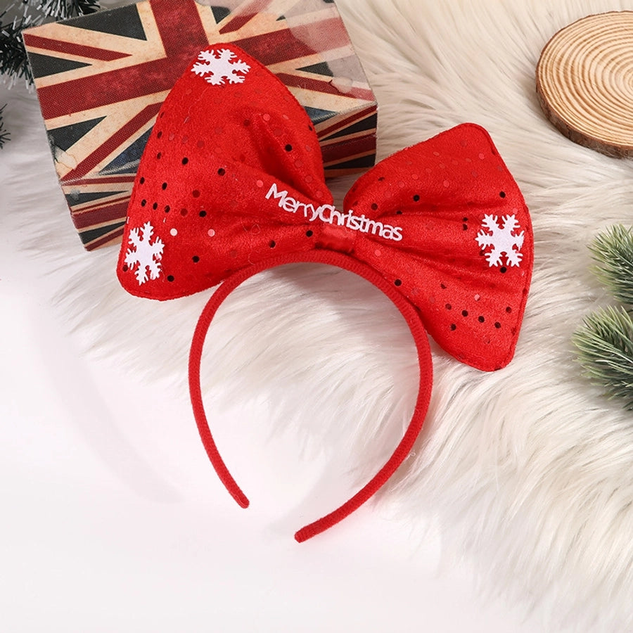 cartoon style plaid bow knot cloth hair band 1 piece