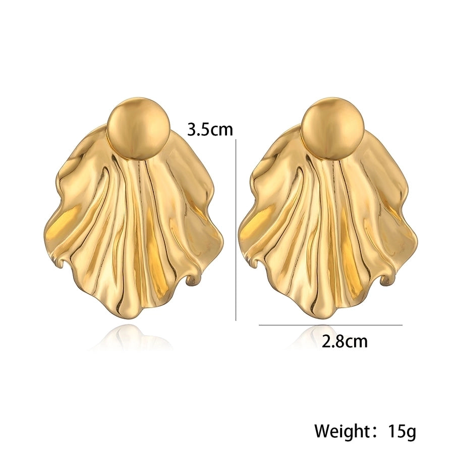 1 Pair Retro Simple Style Commute Geometric 304 Stainless Steel Ear Studs