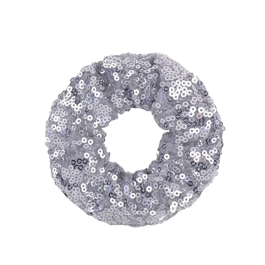 Women's Casual Simple Style Solid Color Cloth Sequins Hair Tie