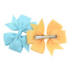 fashion solid color bow knot cloth hair clip 1 piece