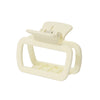 New Arrival Square Grip Spring/Summer Cream Color Shark Clip Female Back Head Updo Hair Clip