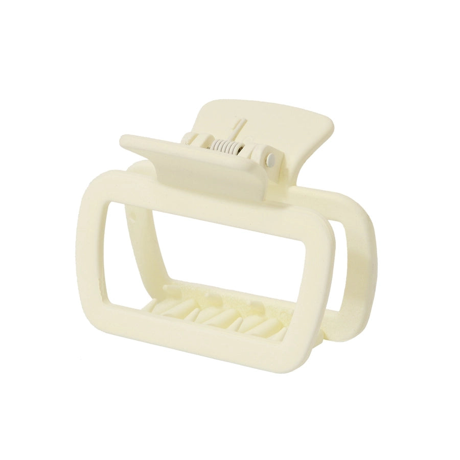 New Arrival Square Grip Spring/Summer Cream Color Shark Clip Female Back Head Updo Hair Clip