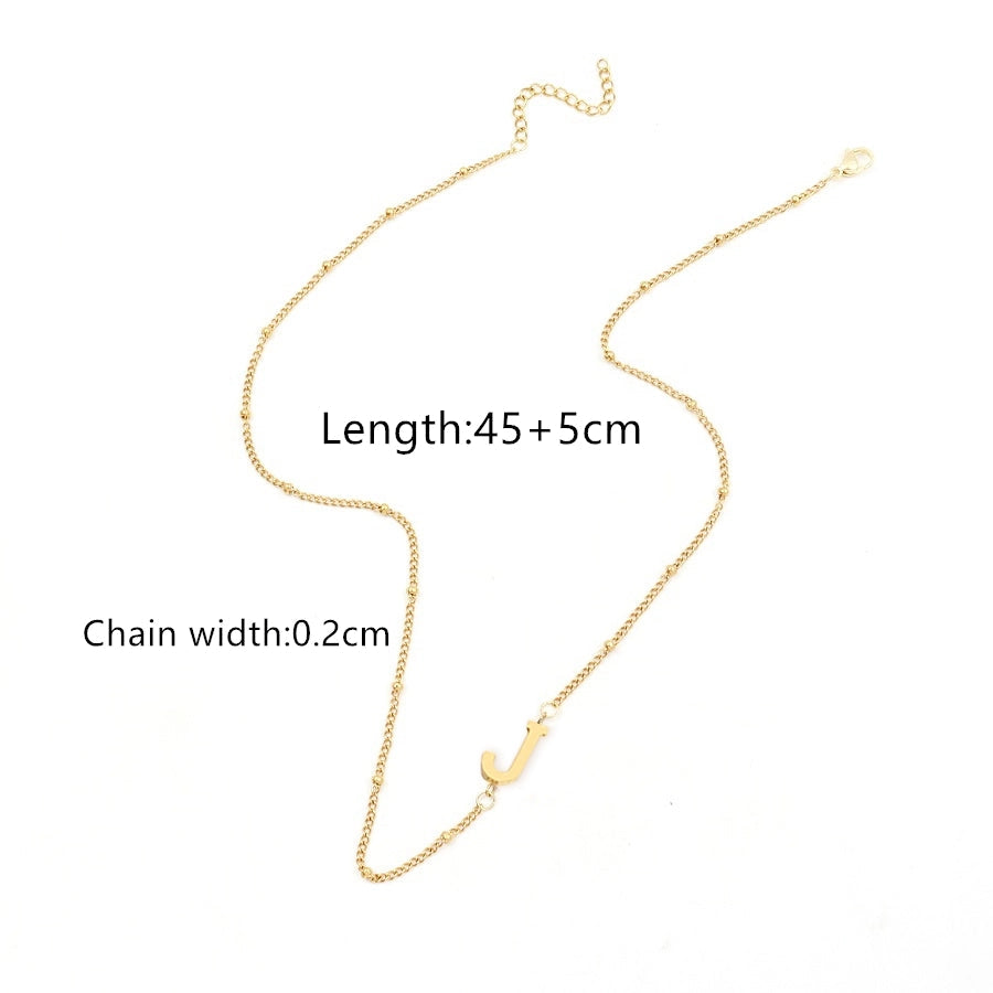 Jewelry Simple Style Classic Style Letter 201 Stainless Steel 304 Stainless Steel Pendant Necklace