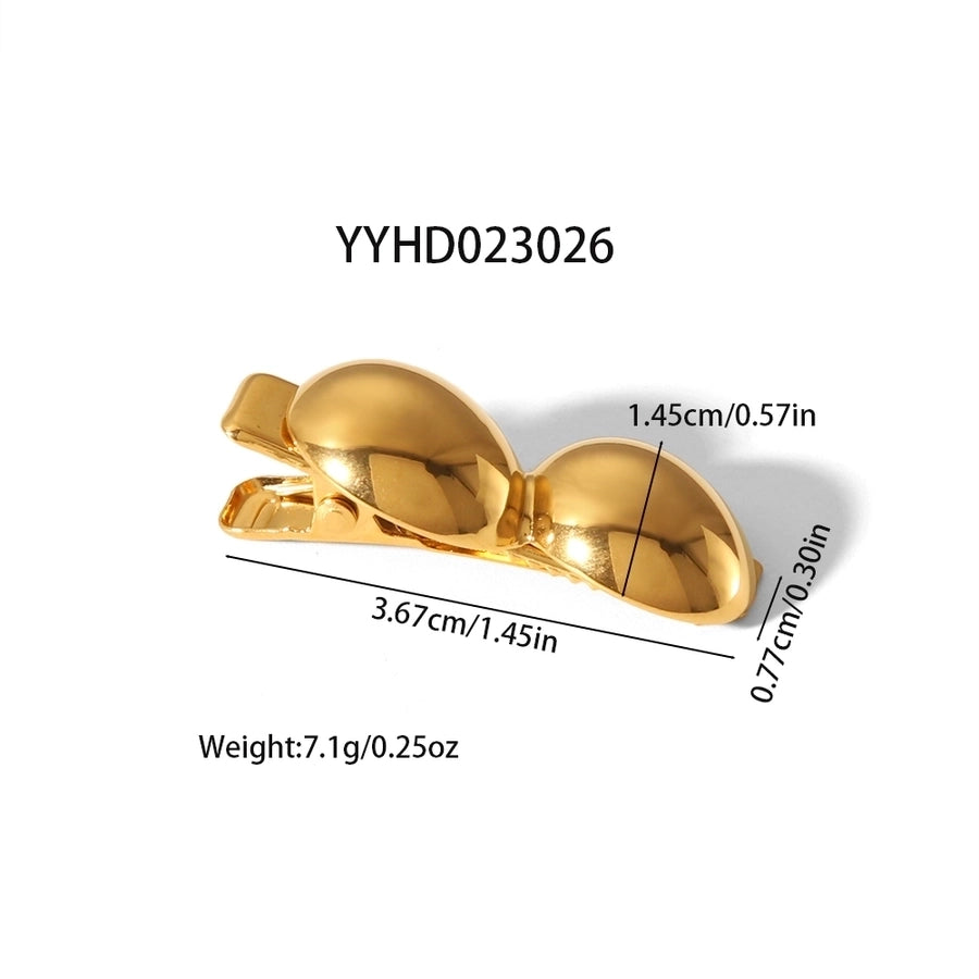 Women's IG Style Fairy Style Modern Style Gourd 304 Stainless Steel Polishing Plating Hair Clip