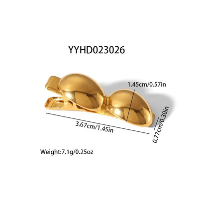 Women's IG Style Fairy Style Modern Style Gourd 304 Stainless Steel Polishing Plating Hair Clip