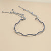 women's shiny solid color artificial crystal beaded tassel hair band