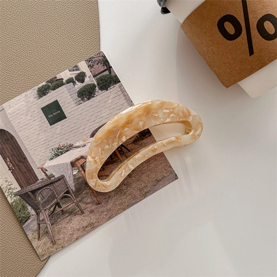 classic style color block acetic acid sheets hair claws