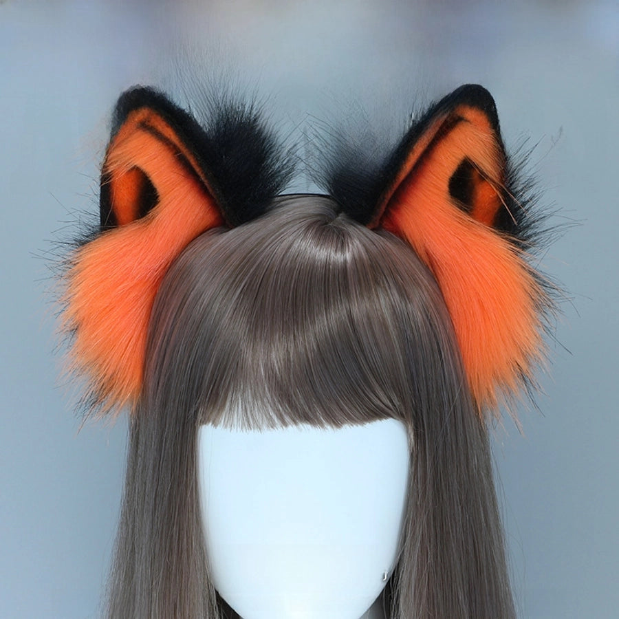 Halloween Props Spot Holy Beast Spirit Hair Accessories Japanese cosplay Accessories Simulation Beast Ear Plush Headwear