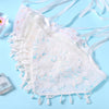 Women's Pastoral Plaid Flower Cloth Net Yarn Hair Band