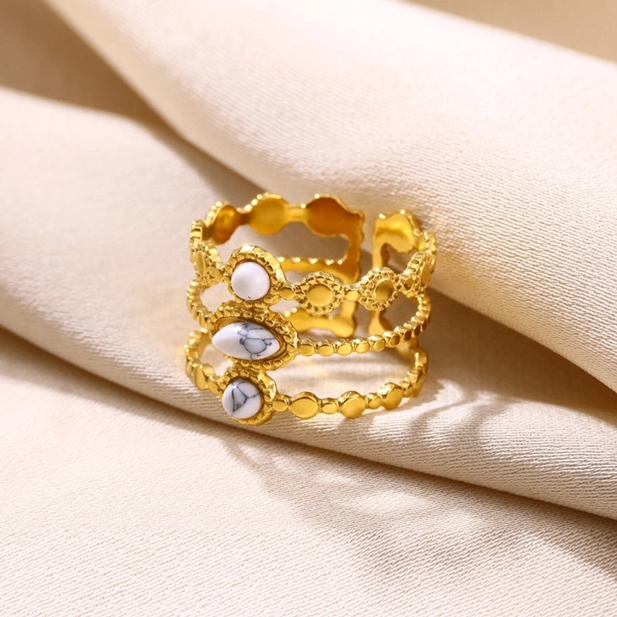 Jewelry Classical French Style Romantic Geometric 304 Stainless Steel Stainless Steel Rings