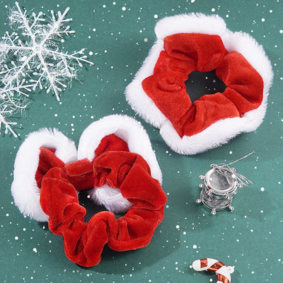 Christmas Christmas Classic Style Streetwear Women's Bow Knot Flannel Hair Tie