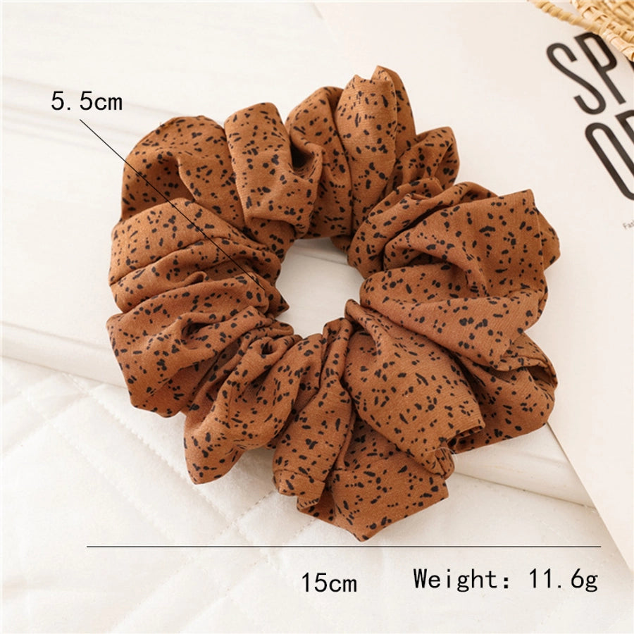 fashion polka dots cloth hair tie 1 piece