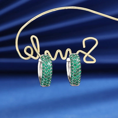 1 Pair Elegant Retro Luxurious V Shape Copper Zircon Imitation Gold  Earrings