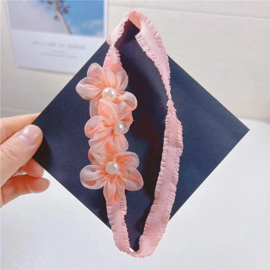 sweet flower cloth hair clip hair band