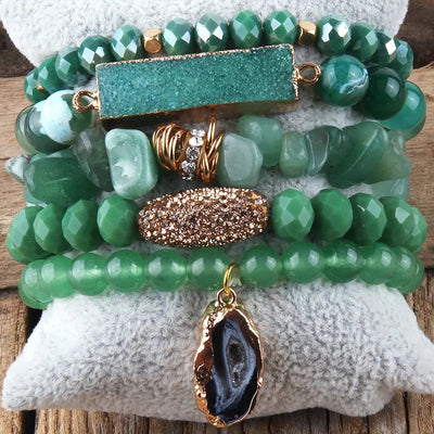 Vacation Geometric natural stone Beaded Chain Bracelets In Bulk