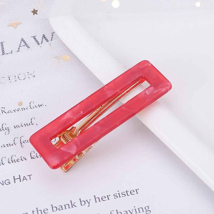 retro color block polka dots acetic acid sheets hair clip 1 piece