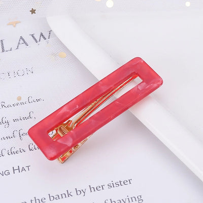 retro color block polka dots acetic acid sheets hair clip 1 piece