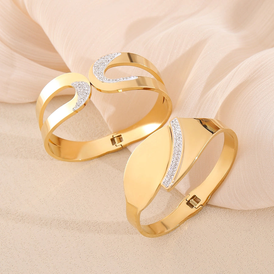 IG Style Simple Style Geometric 304 Stainless Steel  Bangle