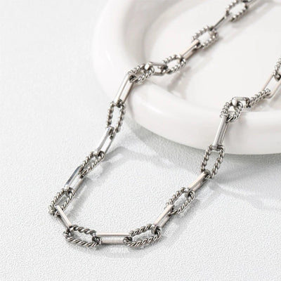 Jewelry Simple Style Classic Style Geometric Titanium Steel Polishing Necklace