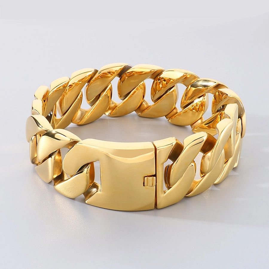 Hip-Hop Vintage Style Geometric 304 Stainless Steel 18K Gold Plated Women's Necklace