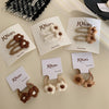 Milk Coffee New Autumn and Winter Cute Flower Hair Clip Hairpin Side Shredded Hair Bangs Clip Children's Hair String Hair Accessories Headdress for Women