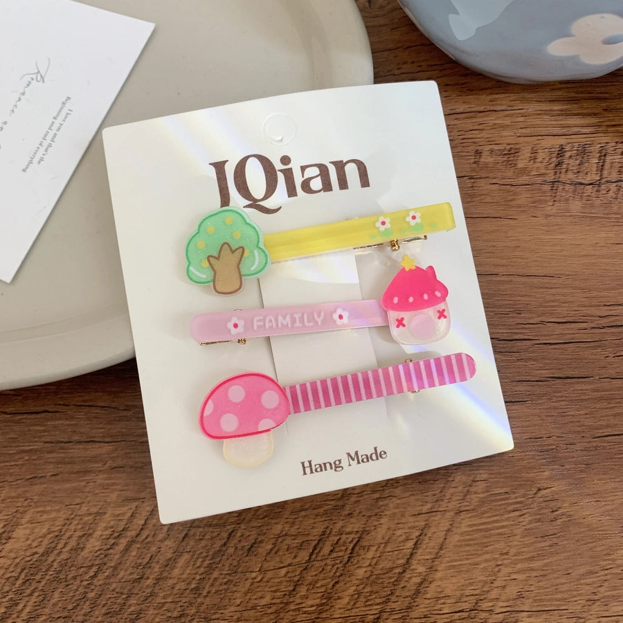 Women's Cute Cartoon Arylic Hair Clip
