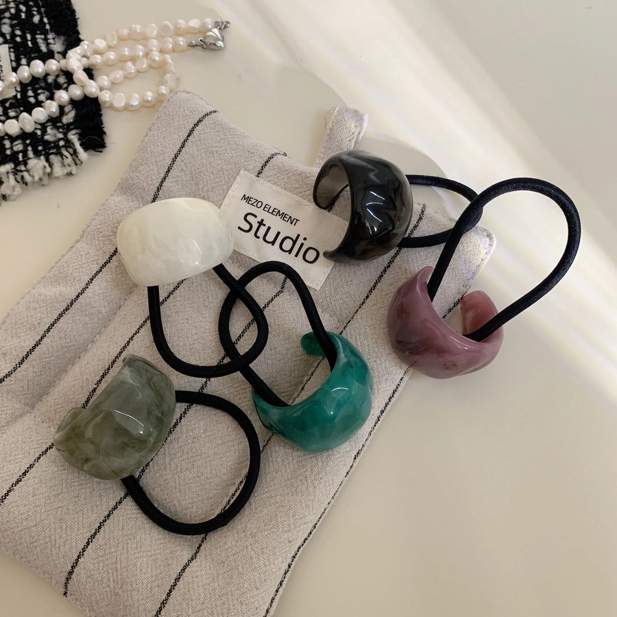 Women's Simple Style Solid Color Arylic Hair Tie