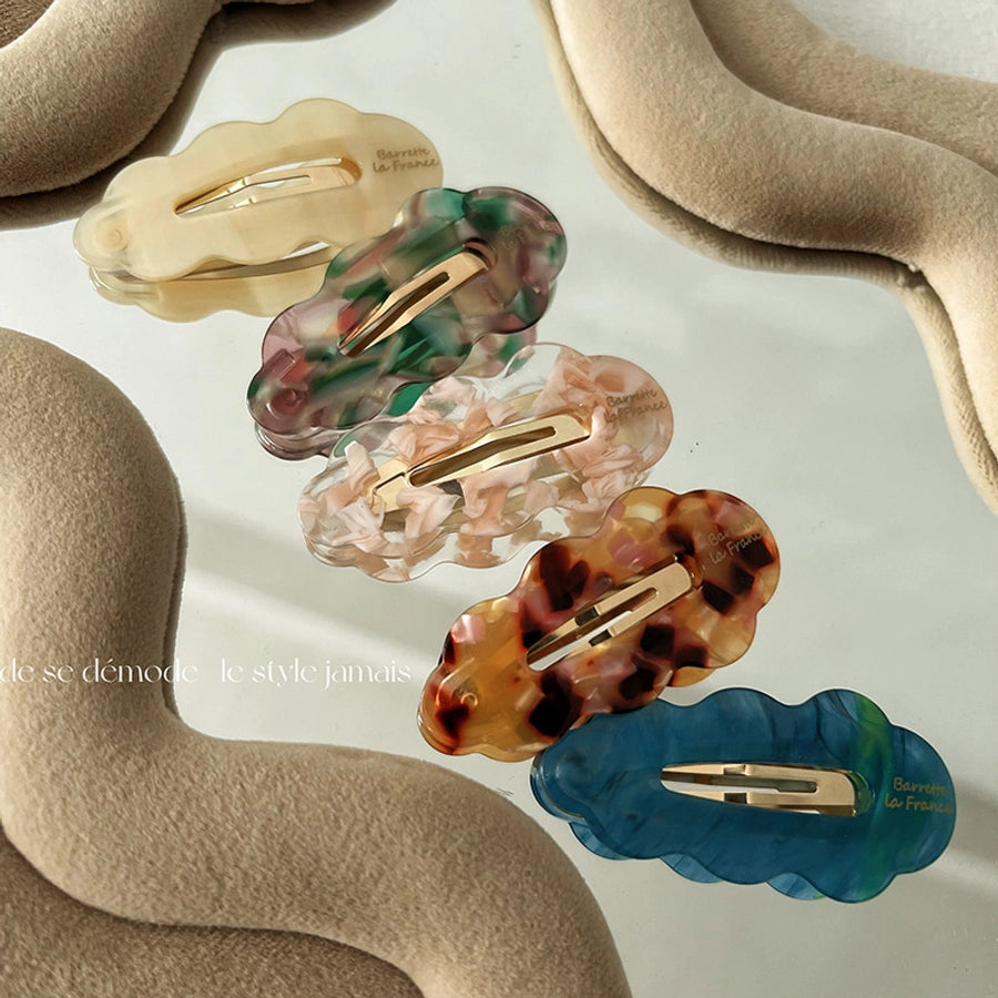 Women's IG Style Fairy Style Geometric Color Block Acetic acid sheets Metal Hair Clip