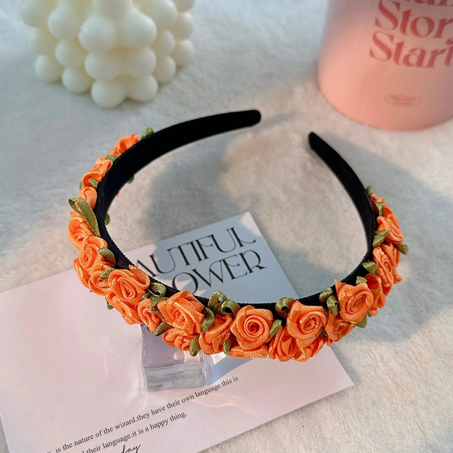 sweet flower cloth hair band