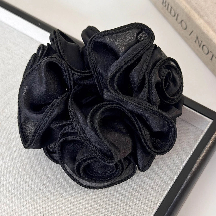 Women's Elegant Simple Style Flower Cloth Hair Tie