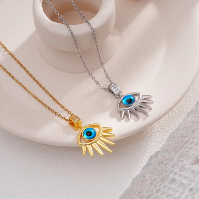 Jewelry Glam Lady Sexy Eye 304 Stainless Steel Copper Pendant Necklace