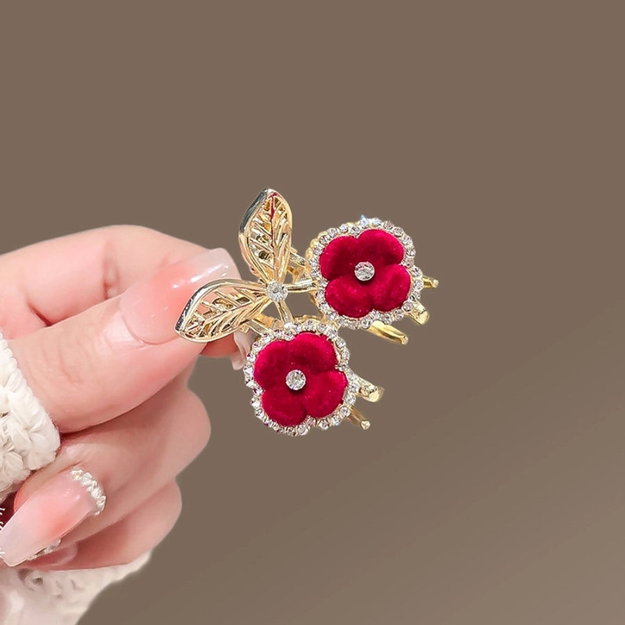 Women's Casual Simple Style Streetwear Floral Alloy Hair Claws