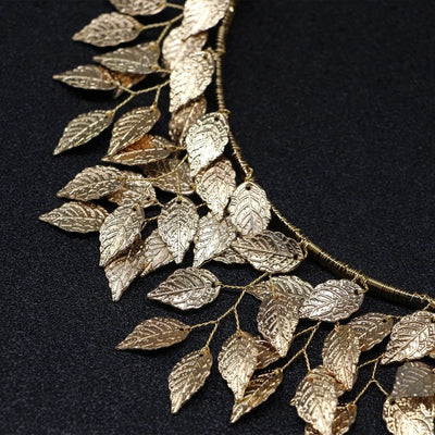 fashion leaf alloy hair band 1 piece