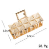 women's simple style square metal plating hair claws