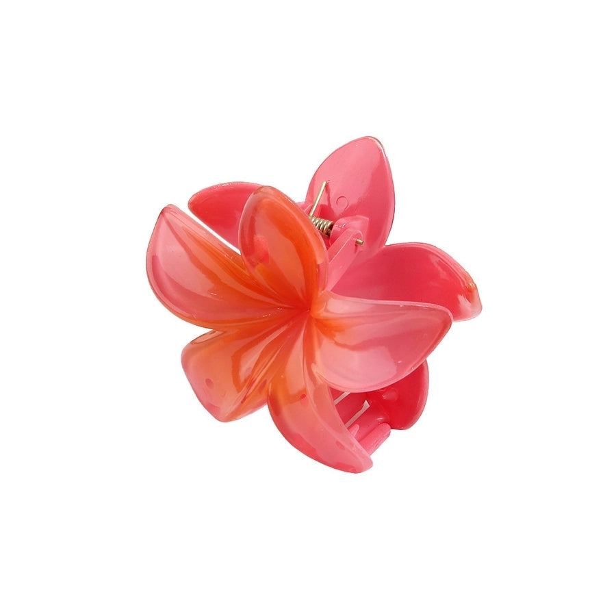 colorful egg flower hairpin flower gripper retro women's side gripper half gripper back head shark clip